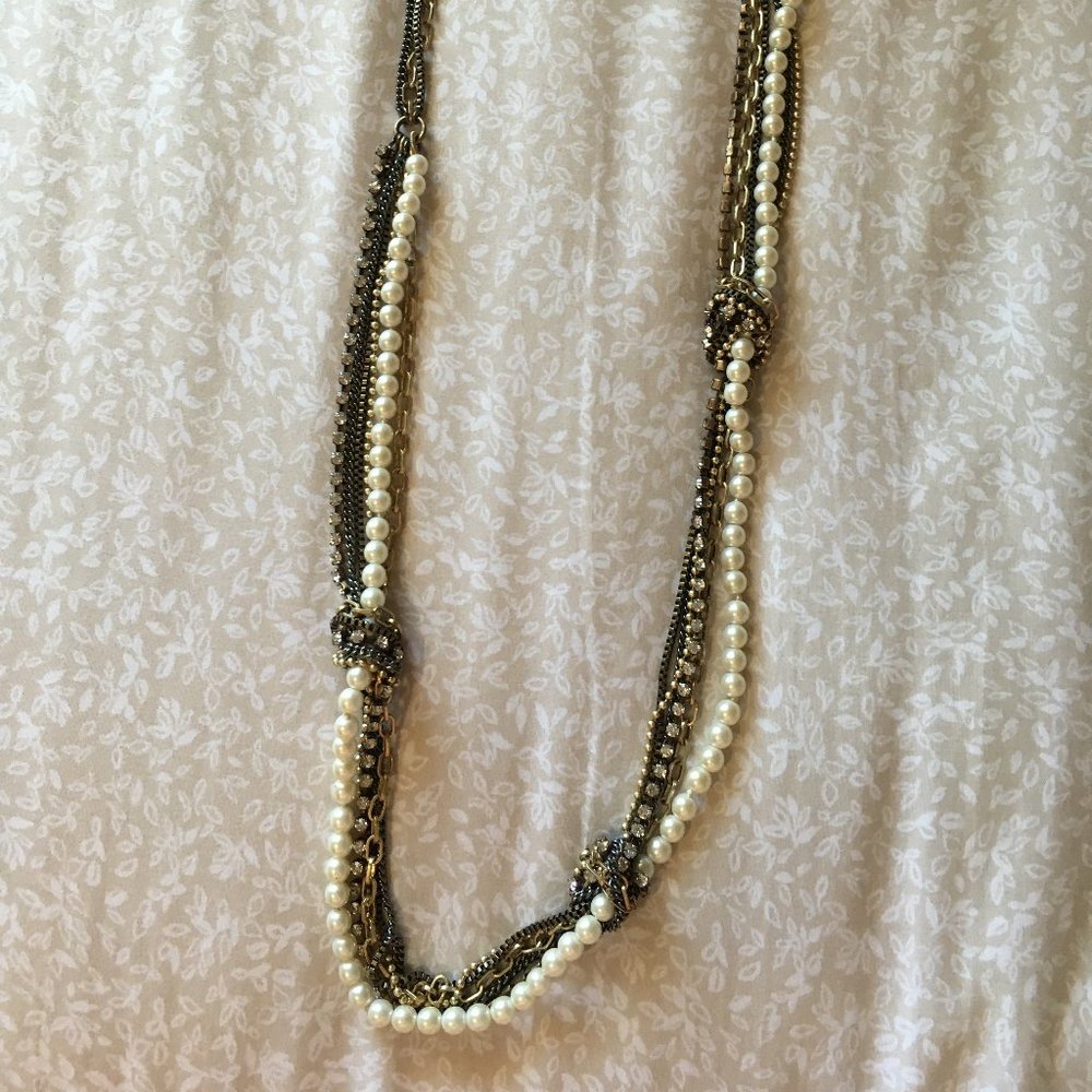 J Crew mixed media necklace